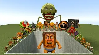 AI Brainrot Memes vs Ti Ti Ti Roti Sweety Bosses in Giant Pit – Gmod Chaos