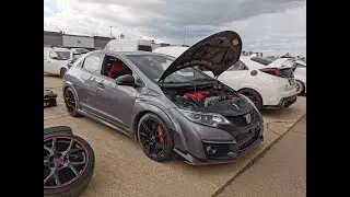 Honda Civic Type R FK2 Chasing GTR35 & FK2 - Pannonia-Ring