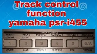Track control function || yamaha psr-I455.