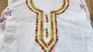 Beautiful Hand Embroidery Neck Design/कढ़ाई/(@ira creations 786)