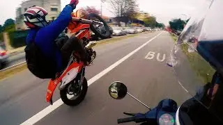 KTM Exc 125 2016 | CITY WHEELIES | INSANE WHEELIES!!