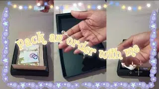 Pack an order with me as a small business owner!!😃 Realistic ASMR and soothing music!!