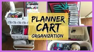 HOW I ORGANIZE MY PLANNER CART USING RAE DUNN | MICHAEL'S CART TOUR