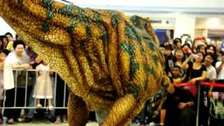 baby t-rex walking with dinosours @ centralworld