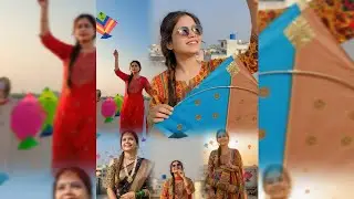 AI Sankranti Photo Prompt100% Face Match 🪁|छत पर मस्ती, दिल में खुशीसंक्रांति स्पेशल 🪁|girl prompt 