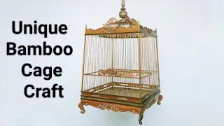 Expert Hands Making Bird Cage Crafts From Bamboo