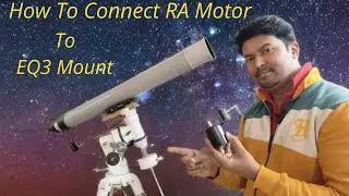 How To Connect RA Motor Drive To Explore Scientific EQ3 Mount#astronomy#space   #astroabhi_09