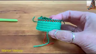 Double Crab Stitch edging left handed