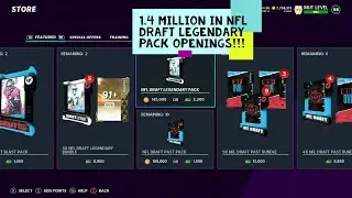 1.4 Million in NFL Draft Legendary Pack Openings! Madden 21