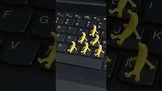 Tiny 3D-printed Banana Man Figurine.#banana #3dprinting #tiny #figurine