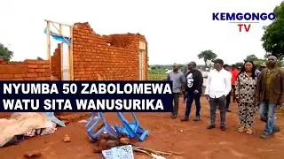 WATU 6 WANUSURIKA NYUMBA 50 ZAVUNJWA NA MVUA SONGEA