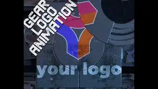 Steampunk Spinning Gears - Logo Animation - Automatic Machine Retro Gates Opening - Logo Reveal