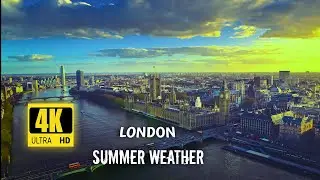 LONDON SUMMER WEATHER 4K VIDEOS ULTRA HD 🌻🐦Birds & Flowers - Relaxation Meditation Music