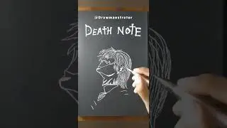 Drawing Light Yagami ✨ #anime #Death Note #youtube #shorts
