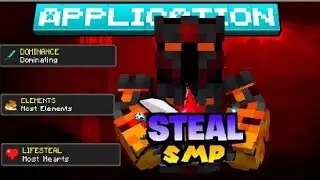 APPLICATION for STEAL SMP @ITZMEPAGAL #stealsmpapplication