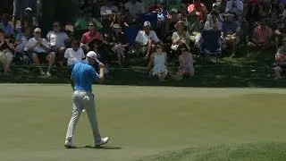Daniel Berger drops in a 24-footer for eagle at THE PLAYERS