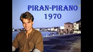 Kolaž starih fotografij Pirana in okolice iz 70ih let