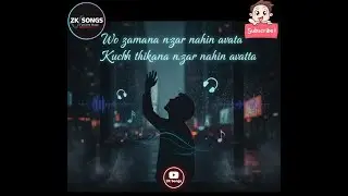 Wo Zamana Nazar Nahin Aata | Dagh Dehlvi | Sad Ghazal | ZK Songs |