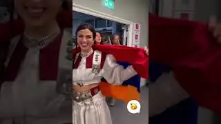THEY SERVED.  TASHIIIII🇦🇲🐓 #ladaniva #jako #esc2024 #armenia #eurovision #malmo #chicken #fy