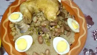 كسكس الشعير القبائلي بسبع البقوليات بمناسبة دخول الربيع