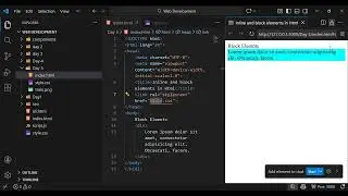 Inline & Block Elements in HTML | Web Development Basics