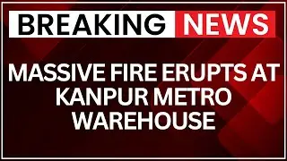 Massive Fire Erupts at Kanpur Metro Warehouse, Scrap Godown; Firefighters Rushed | NewsX