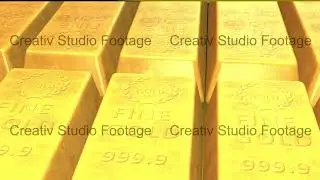 Close Up Of Gold Bars Moving