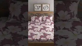 Purple bedsheet with pillow cover best price #bedsheets #bedroom  #homedecor #bedroomdecor