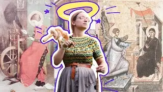 Saints, spindles and symbolism: How Spinning Yarn signifies Virtue in Christian Art