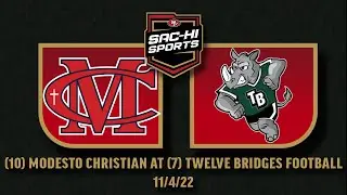 Modesto Christian at Twelve Bridges Football 11.4.22