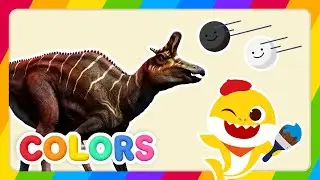 🦖Paint the Dinosaur!🎨 | Learn Dinosaurs' name with Baby Shark | Lambeosaurus