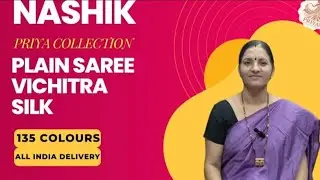 PLAIN SAREE VICHITRA SILK