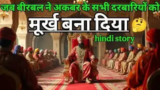 जब बीरबल ने अकबर के सभी दरबारी को मूर्ख बना दिया ｜ akbar birbal ki kahani ｜ majedar story ｜ kahaniya