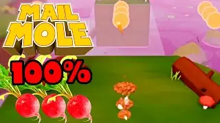 Mail Mole XPress Deliveries 📪 100% Walkthrough 📪 All Radishes #6
