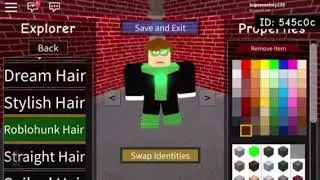 Roblox:Super hero life II how to make green lantern