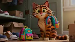 Archie and the Rainbow Library - Magical Animated Cat Story for Kids 🌈