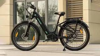 The HITWAY BK16 Electric Bike 250W Motor  E Bike 48V 18Ah Battery 26X3.0 City Electric Bike