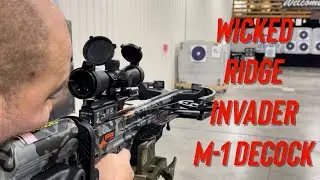 Shooting the Wicked Ridge Invader M1 De-Cock Crossbow - Test Shot by CrossbowExpert.com