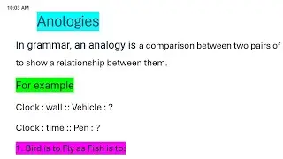 ANALOGIES || ENGLISH || JKSSB || JKP CONSTABLE || SSC GD || MTS || NTPC