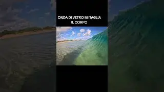 ONDA DI VETRO MI TAGLIA IL CORPO! #povsurfing #subscribe #shorts