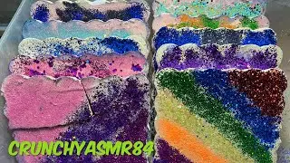 10 Glittery Gym Chalk Slabs | Sleep Aid | Oddly Satisfying | ASMR