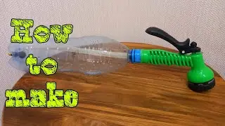 How to make a pneumatic water cannon from a bottle