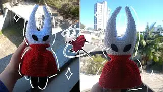 Hornet Hollow Knight amigurumi Tutorial Passo a Passo 1/2 (eng sub)