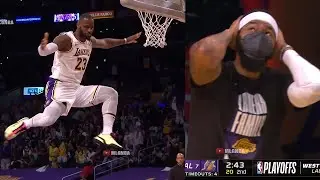 LeBron James shocks the Lakers with alley-oop off the glass💀Lakers vs Suns Game 4
