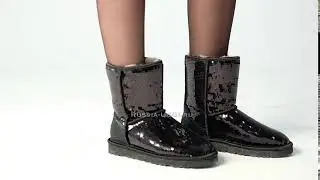UGG Classic Short Sparkles Black