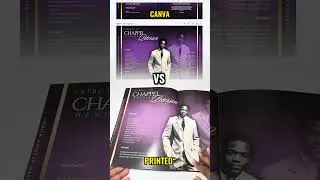 Printed vs Canva How Your Funeral Program Really Looks!#GraphicDesign #CanvaTutorial #FuneralProgram