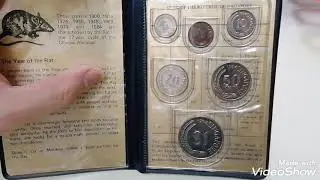 1984 Singapore 1st Series Complete Coins set