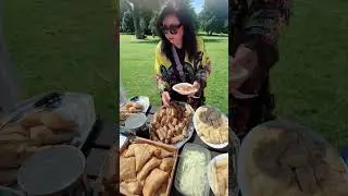 Family picnic in the park