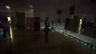Nicky&rsquo;s cool down Halloween song cool lights too I had a good time tonight