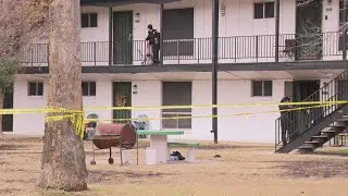 One man shot after gunman opens fire at three men at west-side apartment